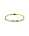 14K Yellow Gold 2ct Cupcake Tennis Bracelet