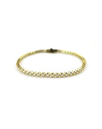 14K Yellow Gold 2ct Cupcake Tennis Bracelet