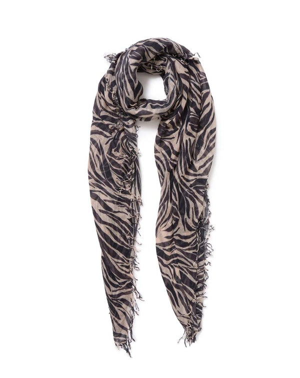 Chan Luu Scarf Mahogany Zebra