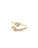 14K Gold Double .2ct Baguette Diamond Wrap Ring