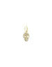 14K Gold Tiny Diamond Skull Charm