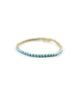 14K Gold Turquoise Tennis Bracelet