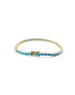 14K Gold Turquoise Tennis Bracelet