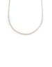 14K White Gold Thin Diamond Choker