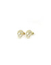 14K Gold Diamond Skull Stud Earrings