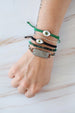 Cosmic Eye Bracelet: Green Thread