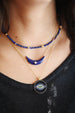 Navy Moon Necklace