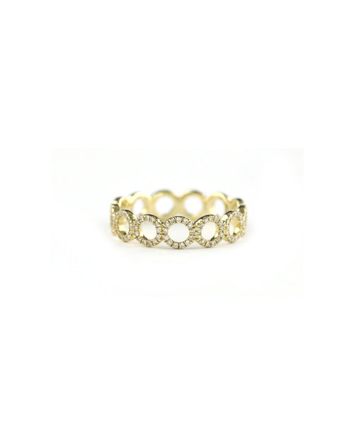 14K Diamond Circle Eternity Ring 