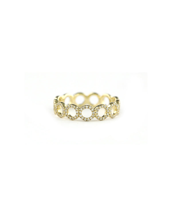 14K Diamond Circle Eternity Ring 