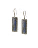 Landa Slab Earrings: Labradorite