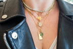 14K Gold Tsavorite Cactus Charm