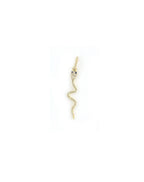14K Gold Diamond Slither Snake Charm