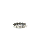 Silver Polki Diamond Eternity Band Ring