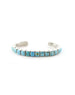 Federico Single Row Blue Turquoise Tiled Cuff