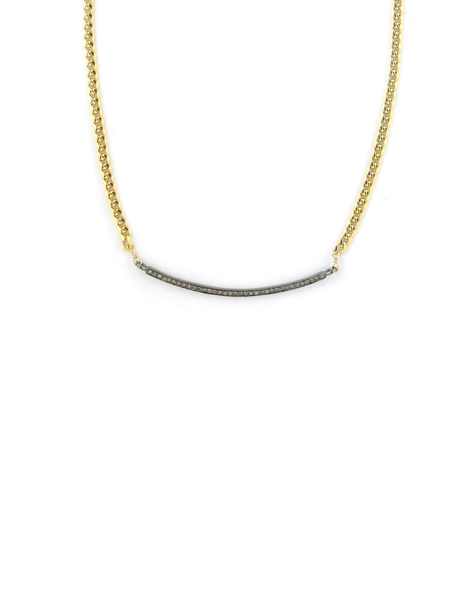 The Lina Necklace - Gold Filled Flat Cuban Chain